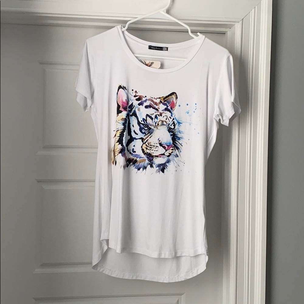 Watercolor Tiger Top